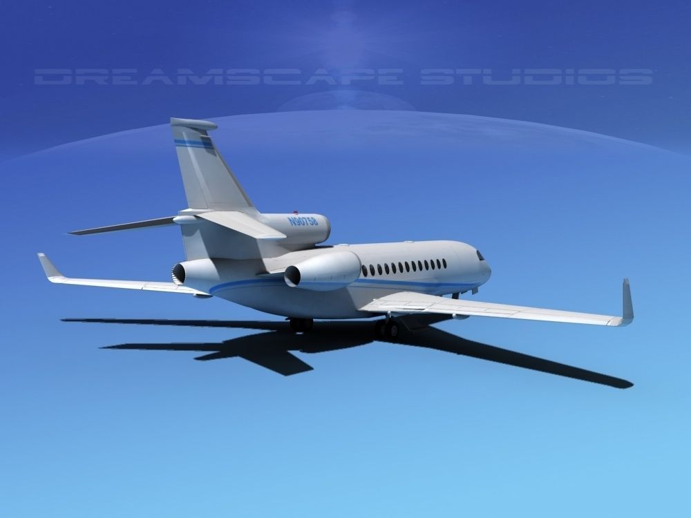 Dassault Falcon 7X V04 3D model_3