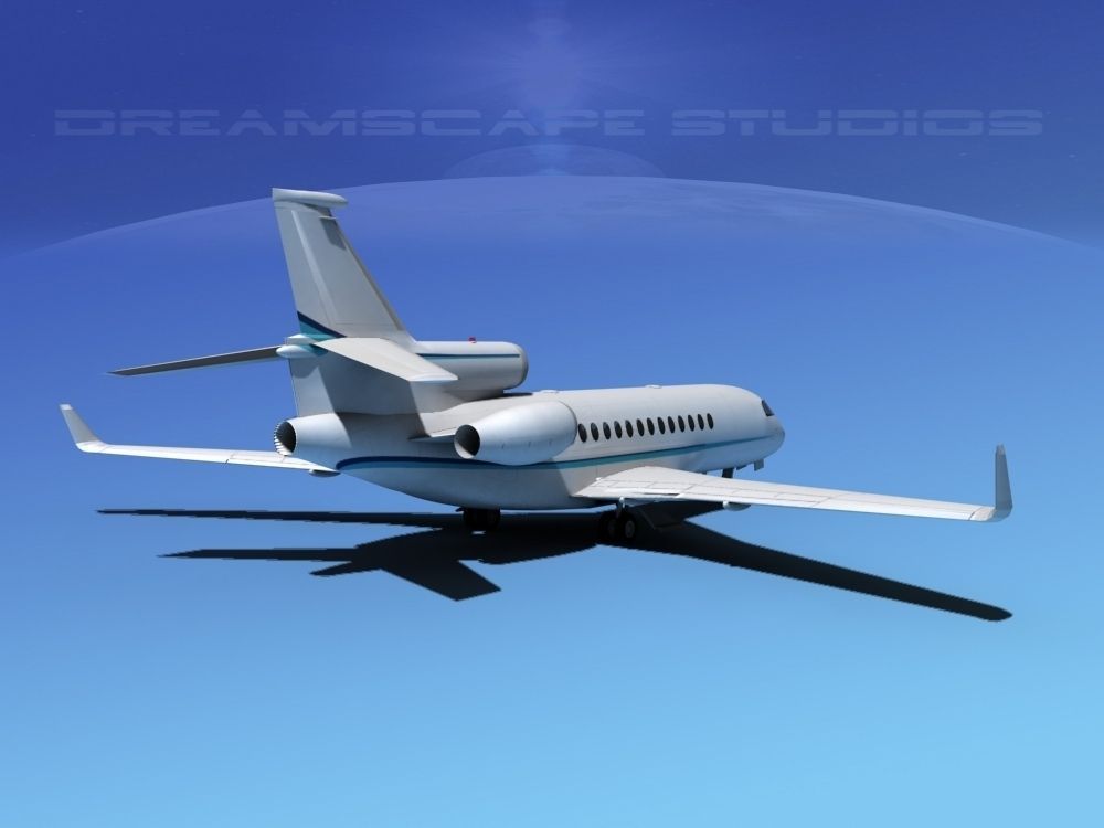 Dassault Falcon 7X V07 3D model_3