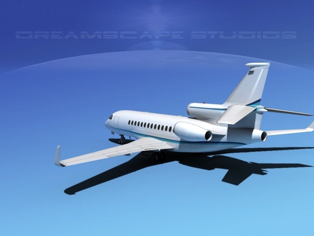 Dassault Falcon 7X V07 3D model_5