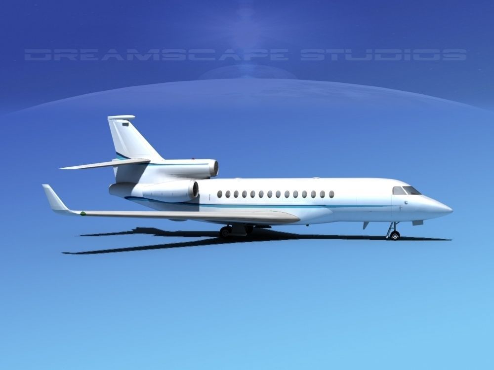 Dassault Falcon 7X V07 3D model_1