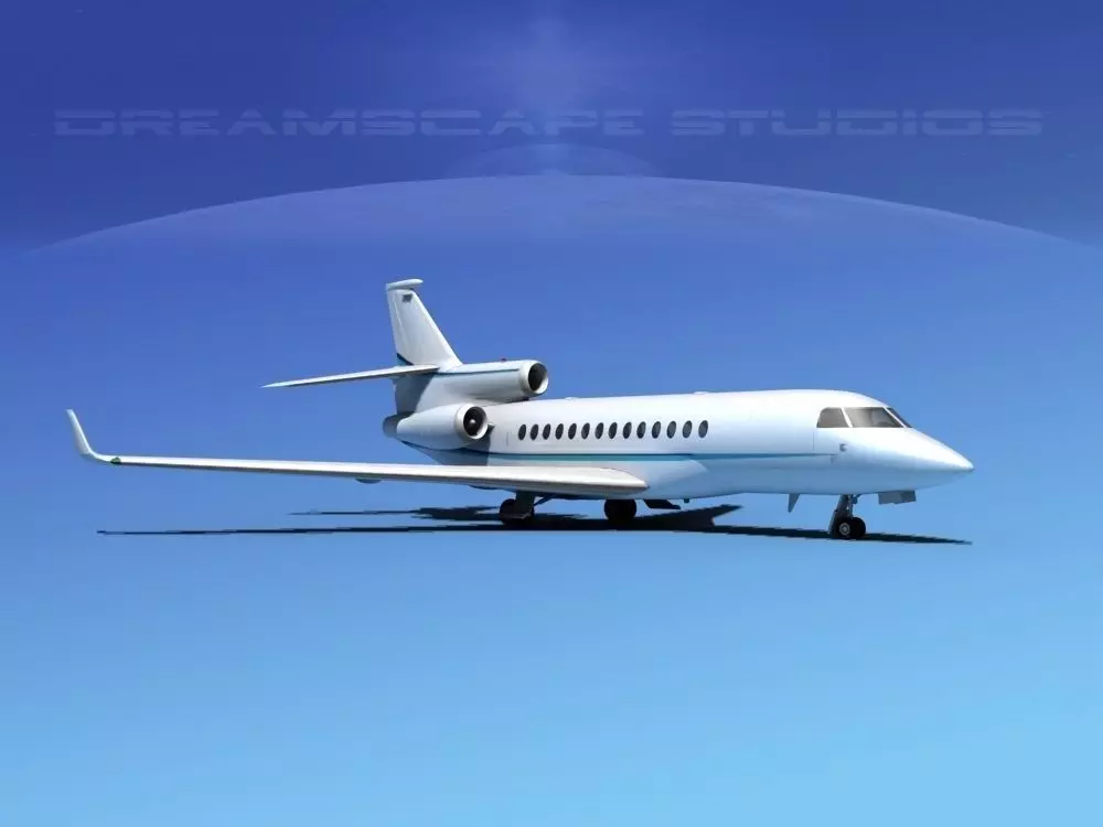 Dassault Falcon 7X V07 3D model_0