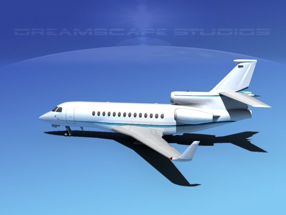 Dassault Falcon 7X V07 3D model_6