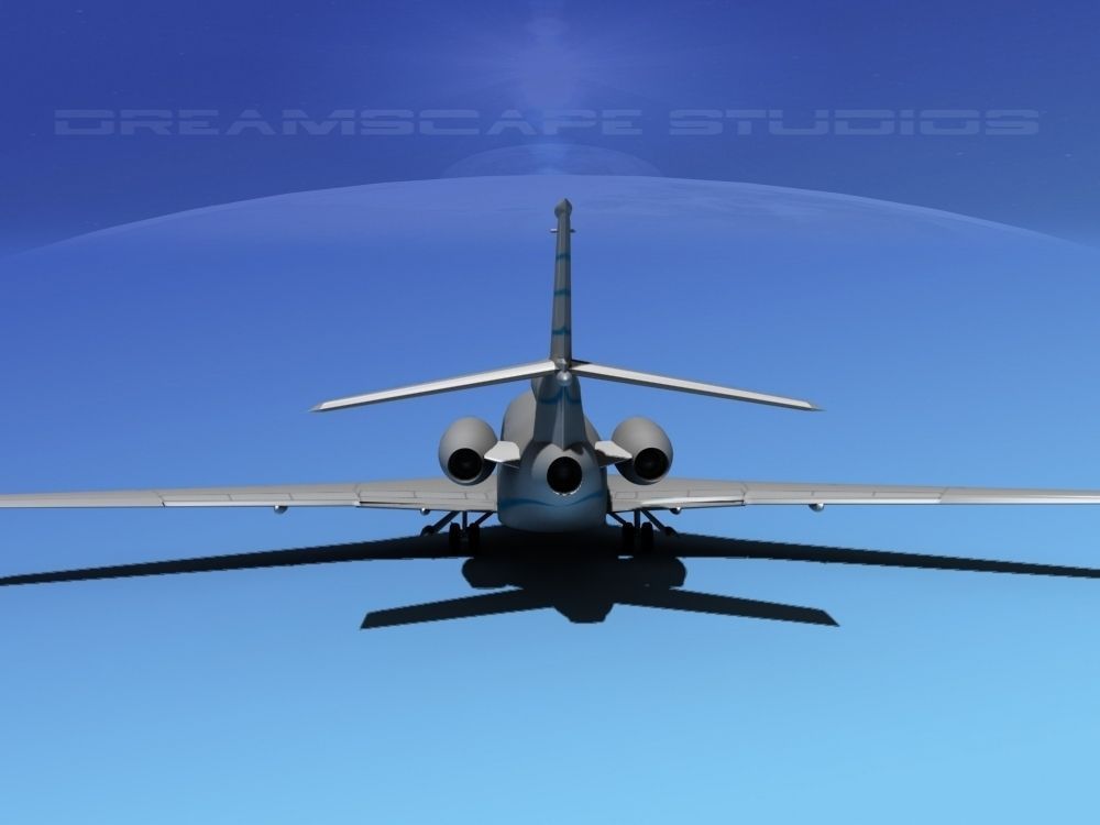 Dassault Falcon 7X V09 3D model_4