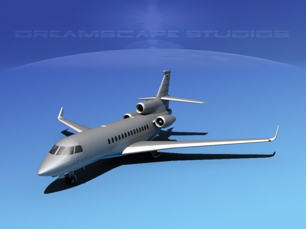 Dassault Falcon 7X V09 3D model_8