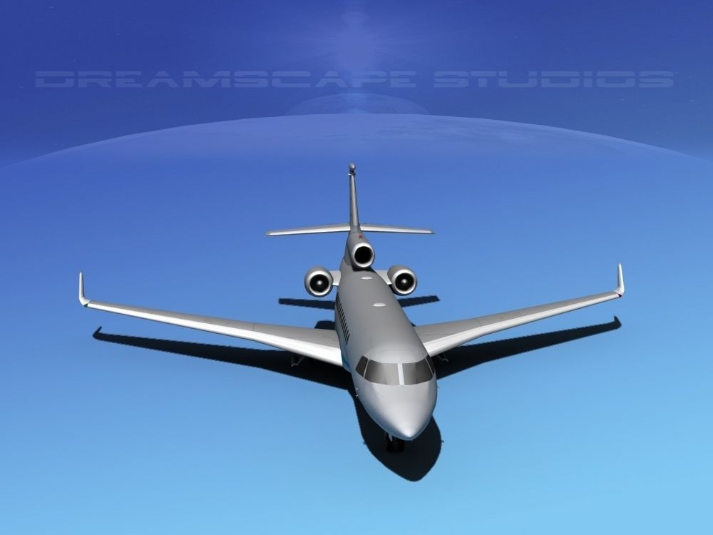 Dassault Falcon 7X V09 3D model_9