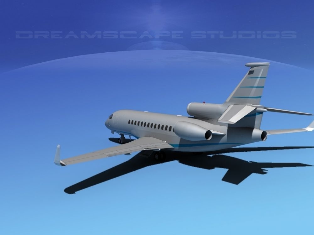 Dassault Falcon 7X V09 3D model_5