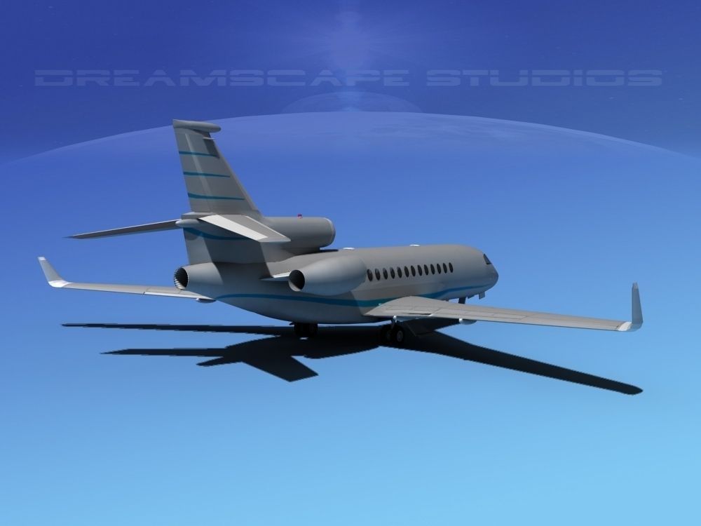 Dassault Falcon 7X V09 3D model_3