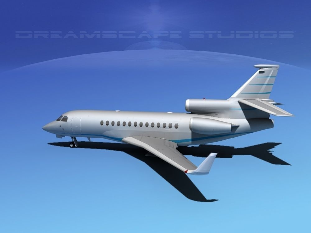 Dassault Falcon 7X V09 3D model_6