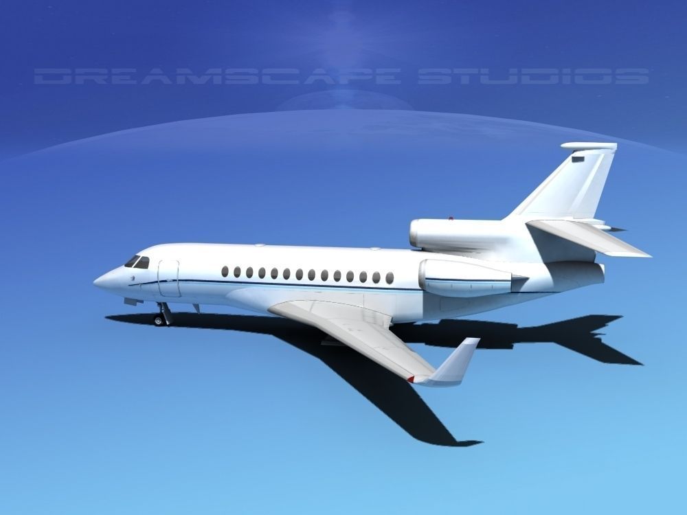 Dassault Falcon 7X V14 3D model_6