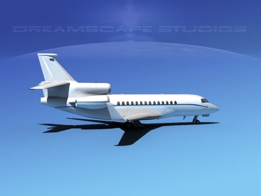 Dassault Falcon 7X V14 3D model_2