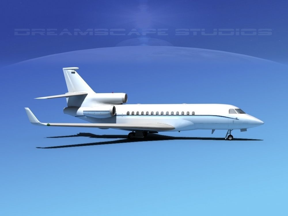 Dassault Falcon 7X V14 3D model_1