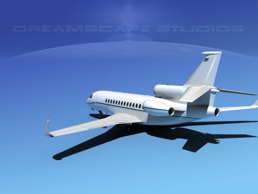 Dassault Falcon 7X V14 3D model_5