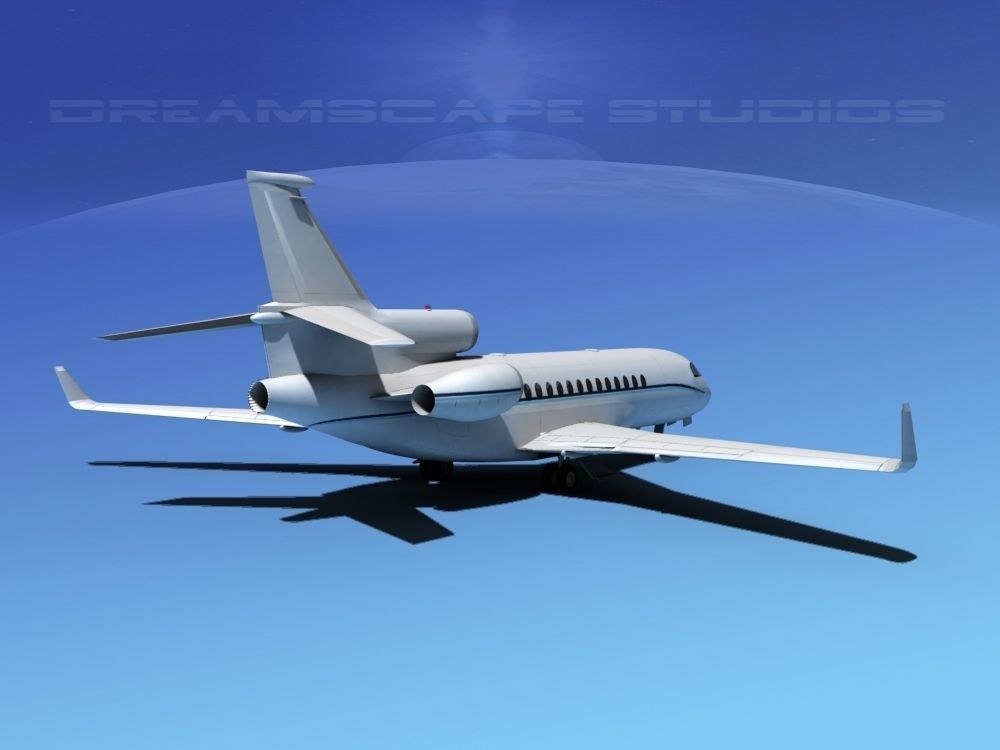 Dassault Falcon 7X V14 3D model_3