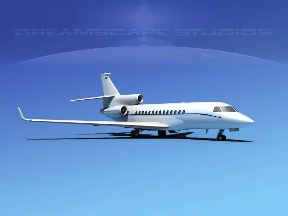Dassault Falcon 7X V14 3D model_0