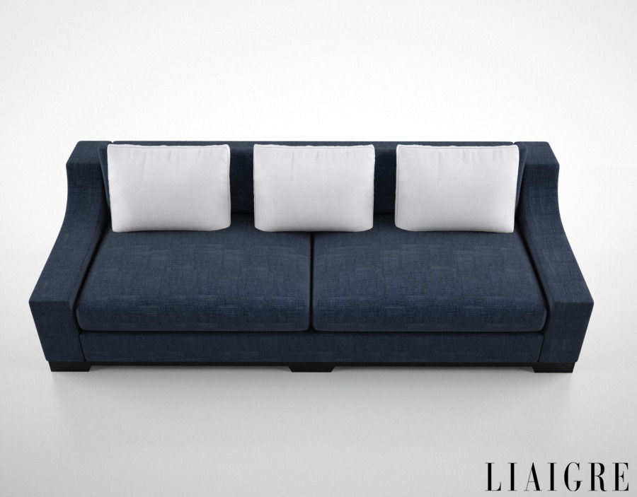 Christian Liaigre Vauban Sofa 3D model_2