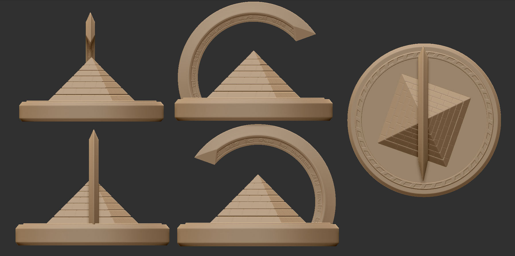 Piramide-My style 3D print model_2
