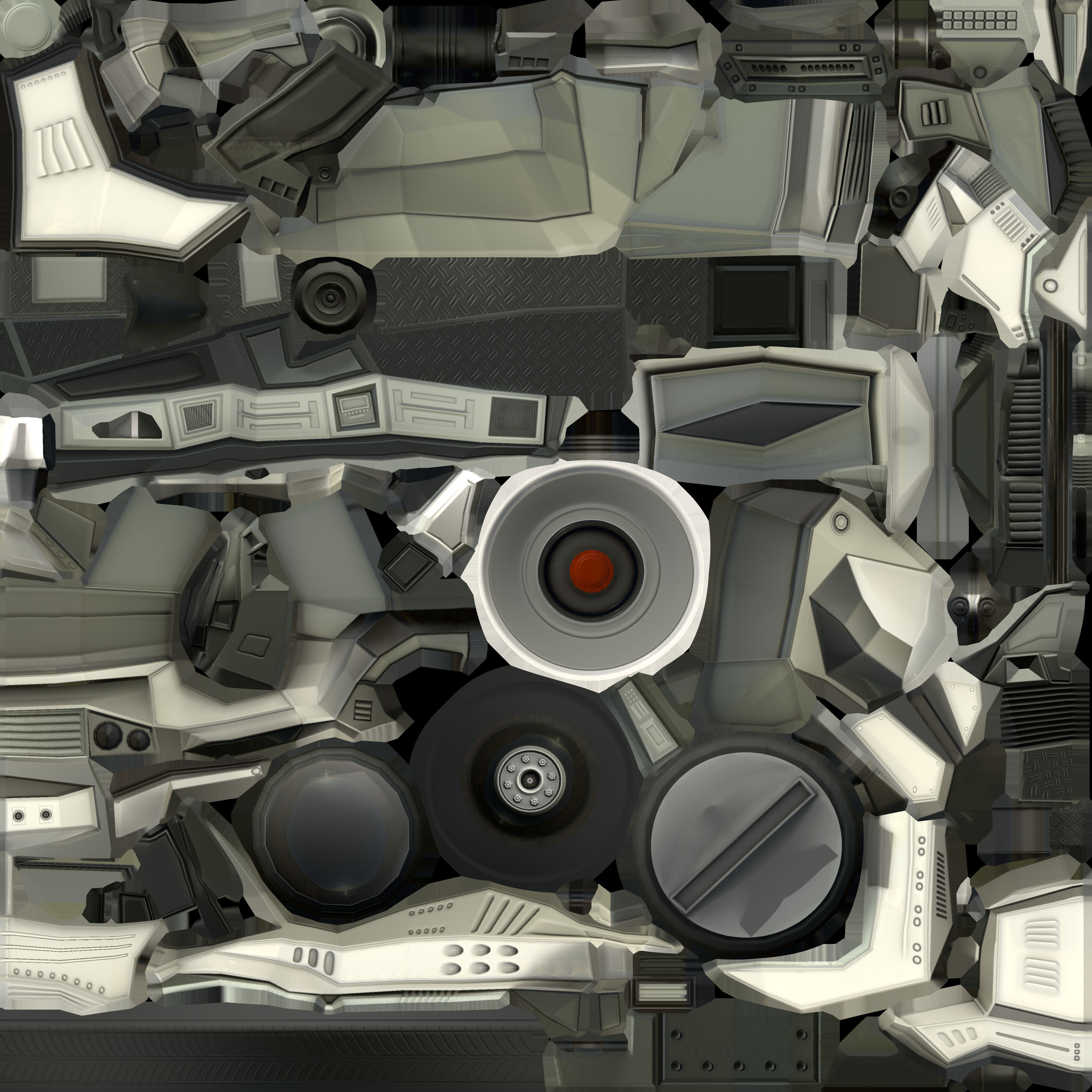 Futuristic Car Game-Ready Free low-poly 3D model_25