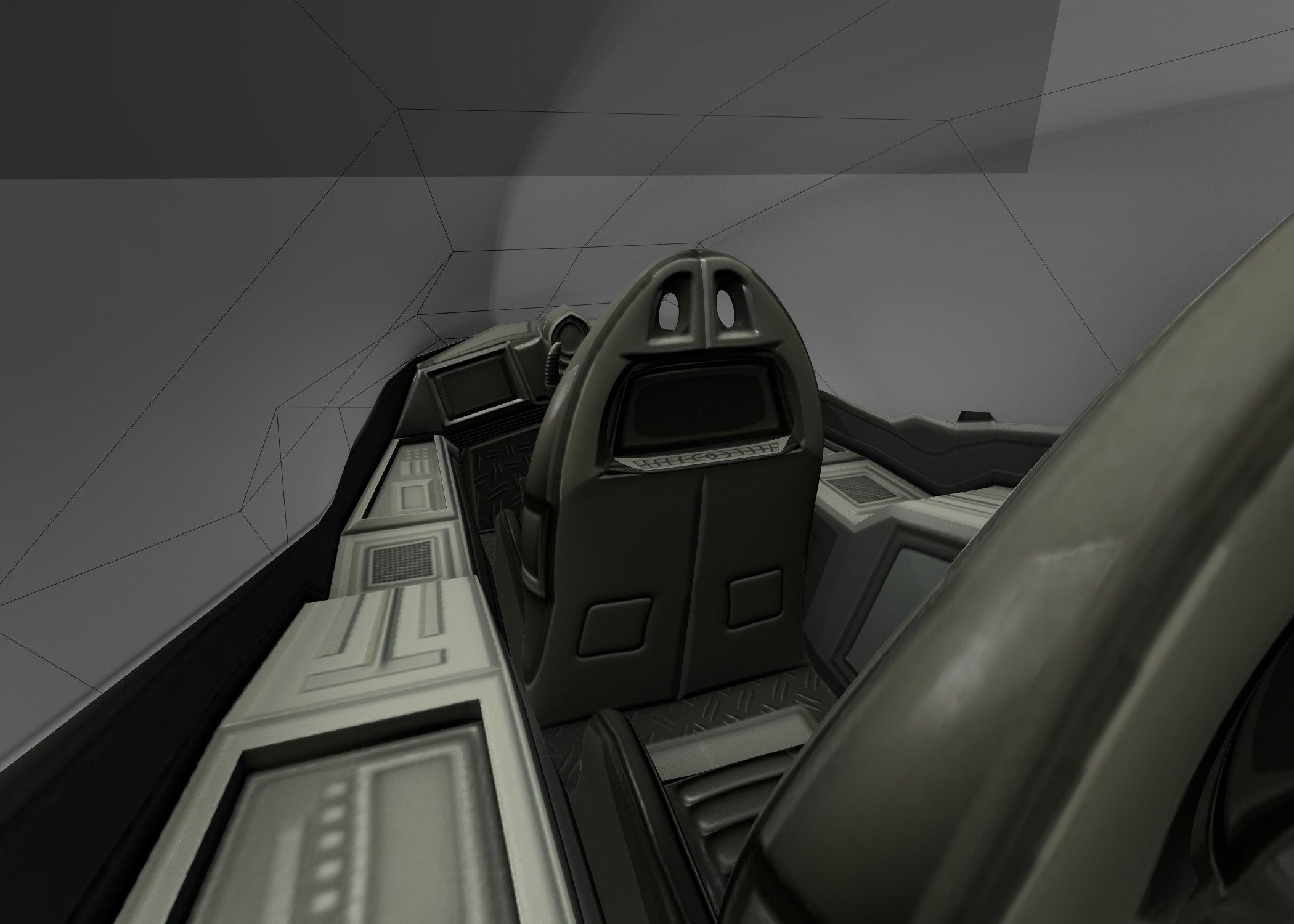 Futuristic Car Game-Ready Free low-poly 3D model_17