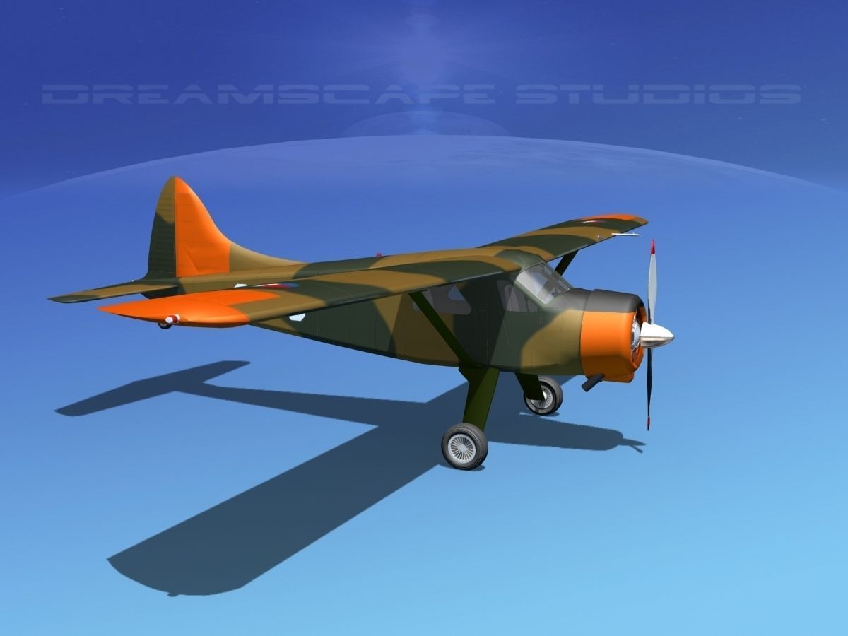 Dehaviland DH-2 Beaver RDAF 3D model_10