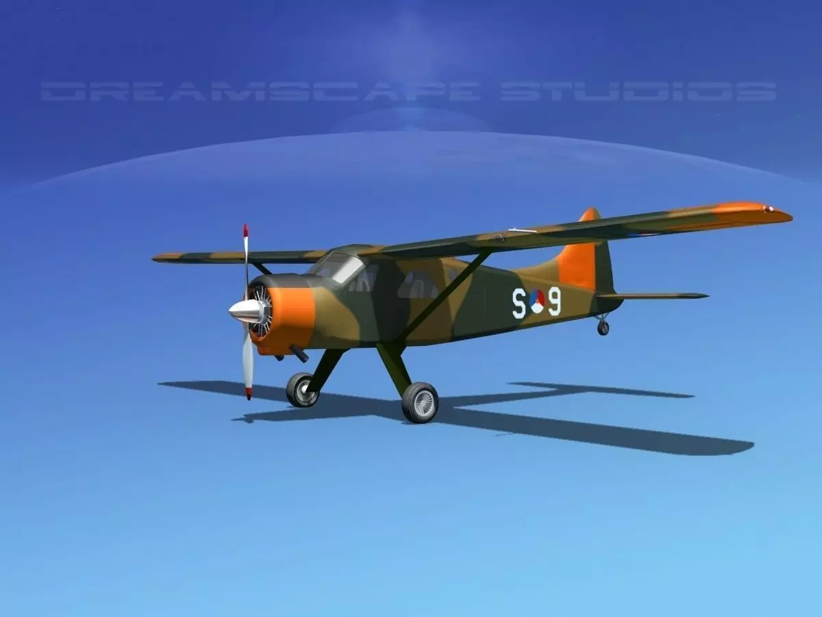 Dehaviland DH-2 Beaver RDAF 3D model_0
