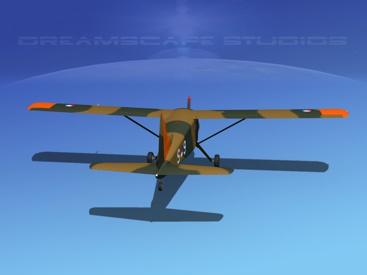 Dehaviland DH-2 Beaver RDAF 3D model_8