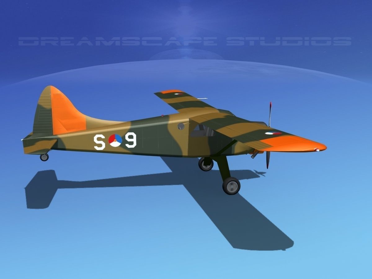 Dehaviland DH-2 Beaver RDAF 3D model_3