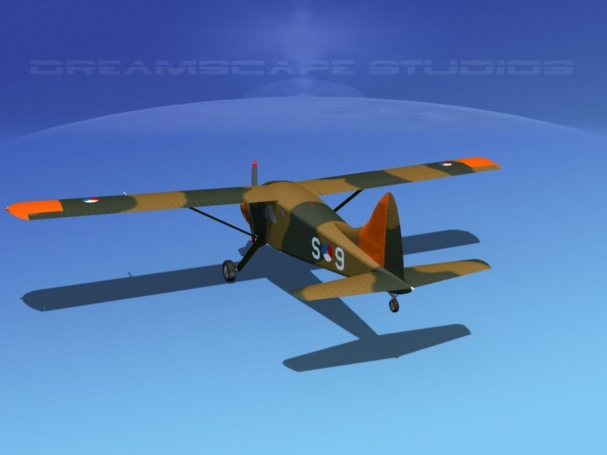 Dehaviland DH-2 Beaver RDAF 3D model_6