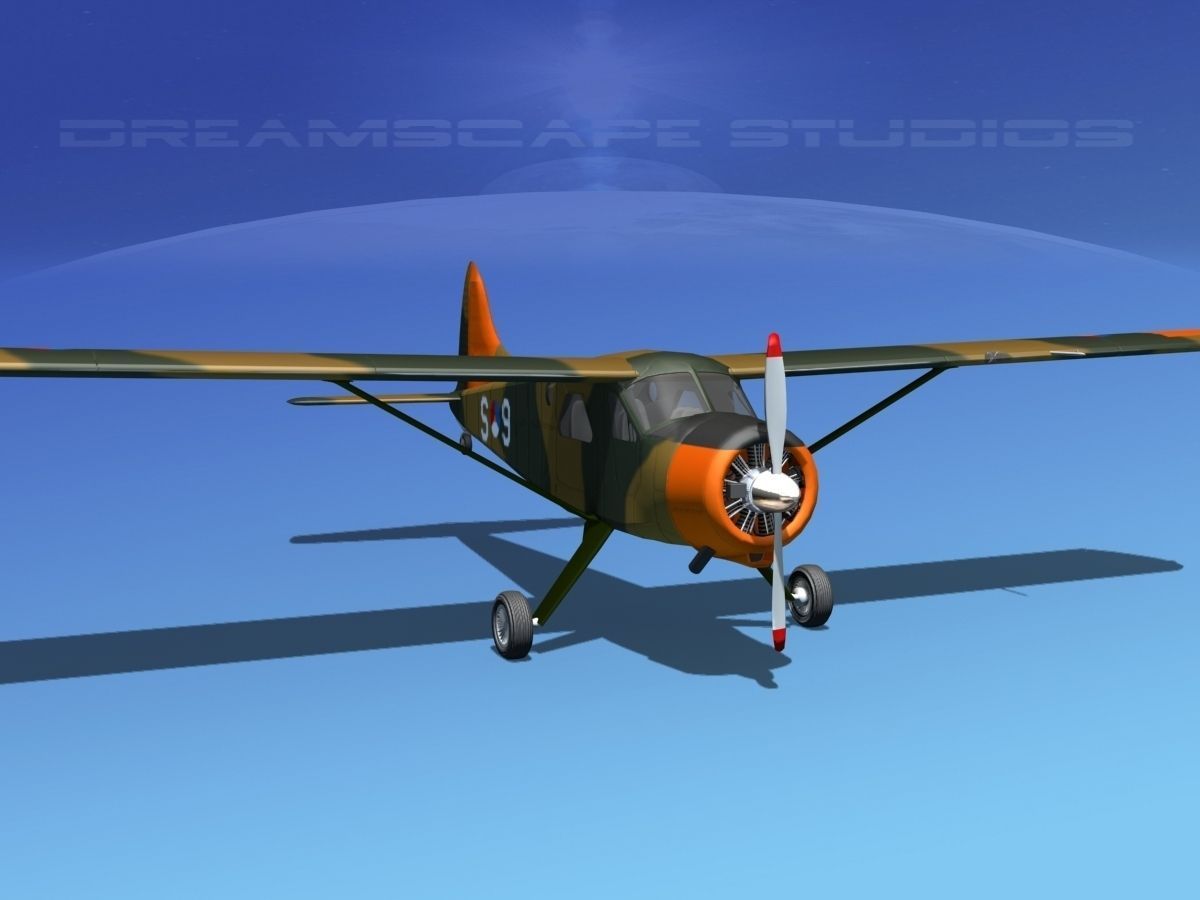 Dehaviland DH-2 Beaver RDAF 3D model_2