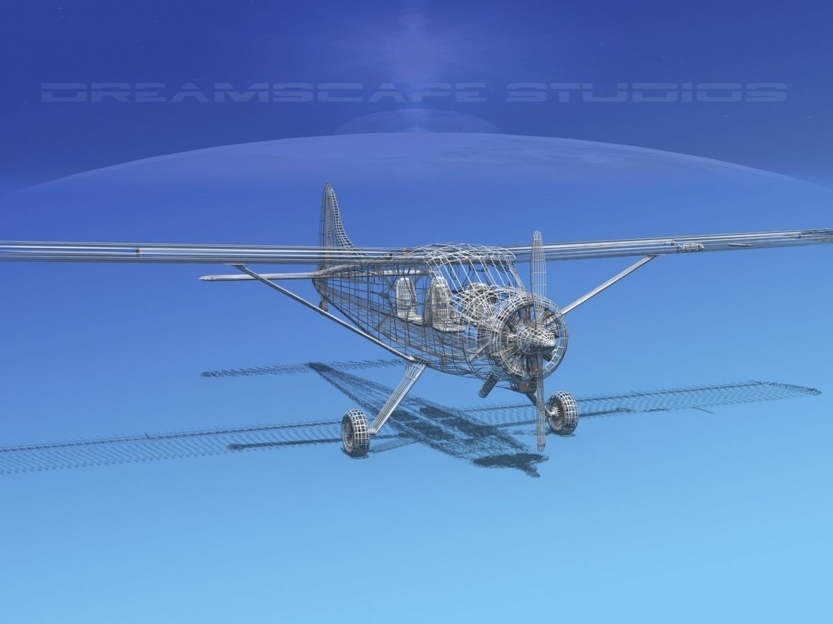 Dehaviland DH-2 Bare Metal 3D model_11