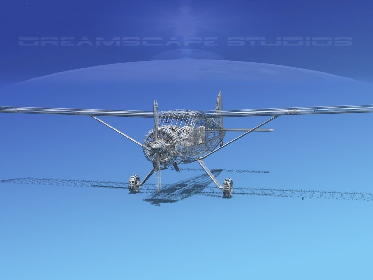 Dehaviland DH-2 Bare Metal 3D model_12