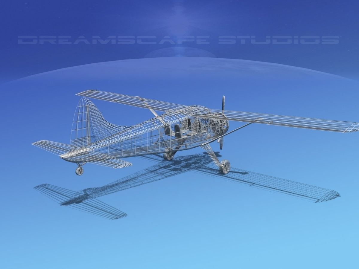 Dehaviland DH-2 Bare Metal 3D model_16