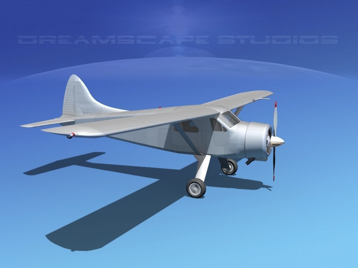Dehaviland DH-2 Bare Metal 3D model_5