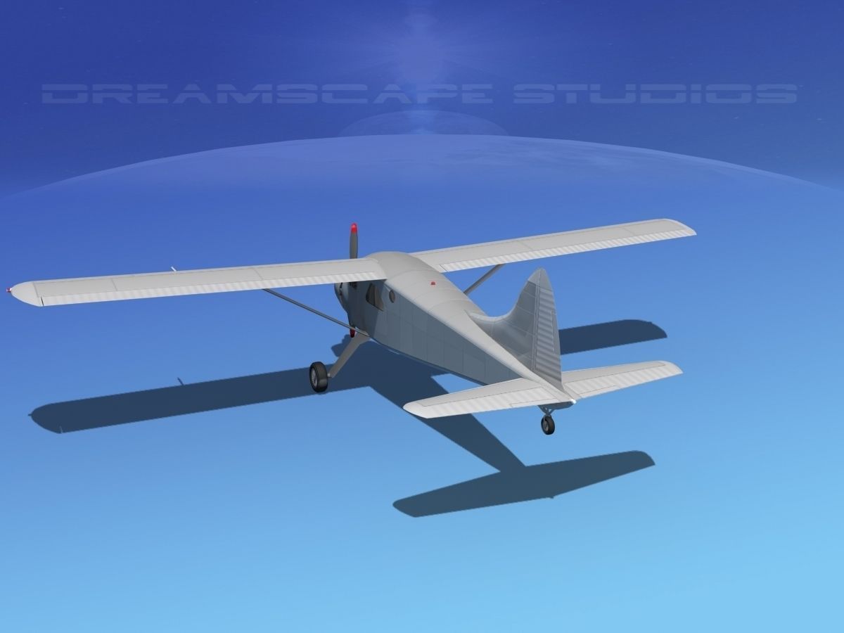 Dehaviland DH-2 Bare Metal 3D model_8