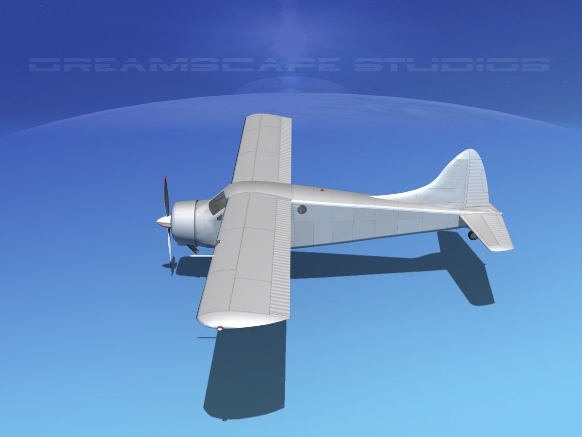 Dehaviland DH-2 Bare Metal 3D model_10