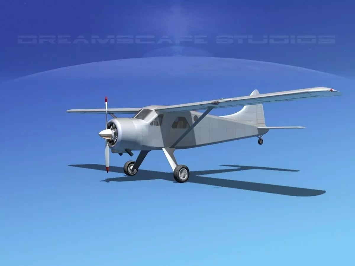 Dehaviland DH-2 Bare Metal 3D model_0