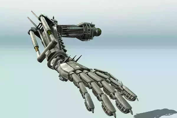 Rigged Robot Arms Low-poly 3D model