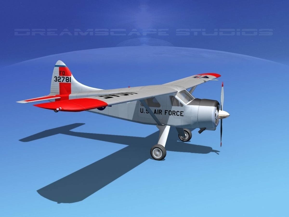 Dehaviland DH-2 Beaver USAF 1 3D model_3