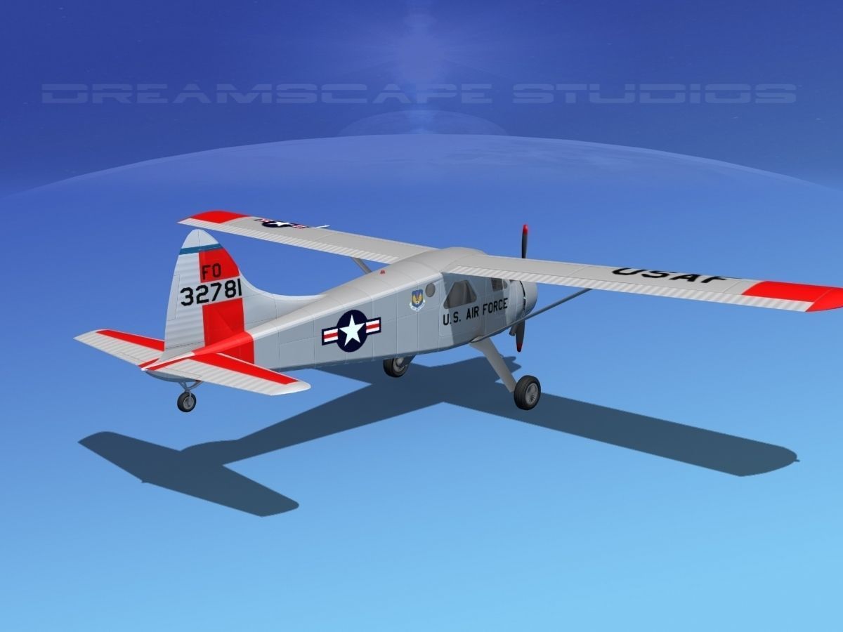 Dehaviland DH-2 Beaver USAF 1 3D model_5