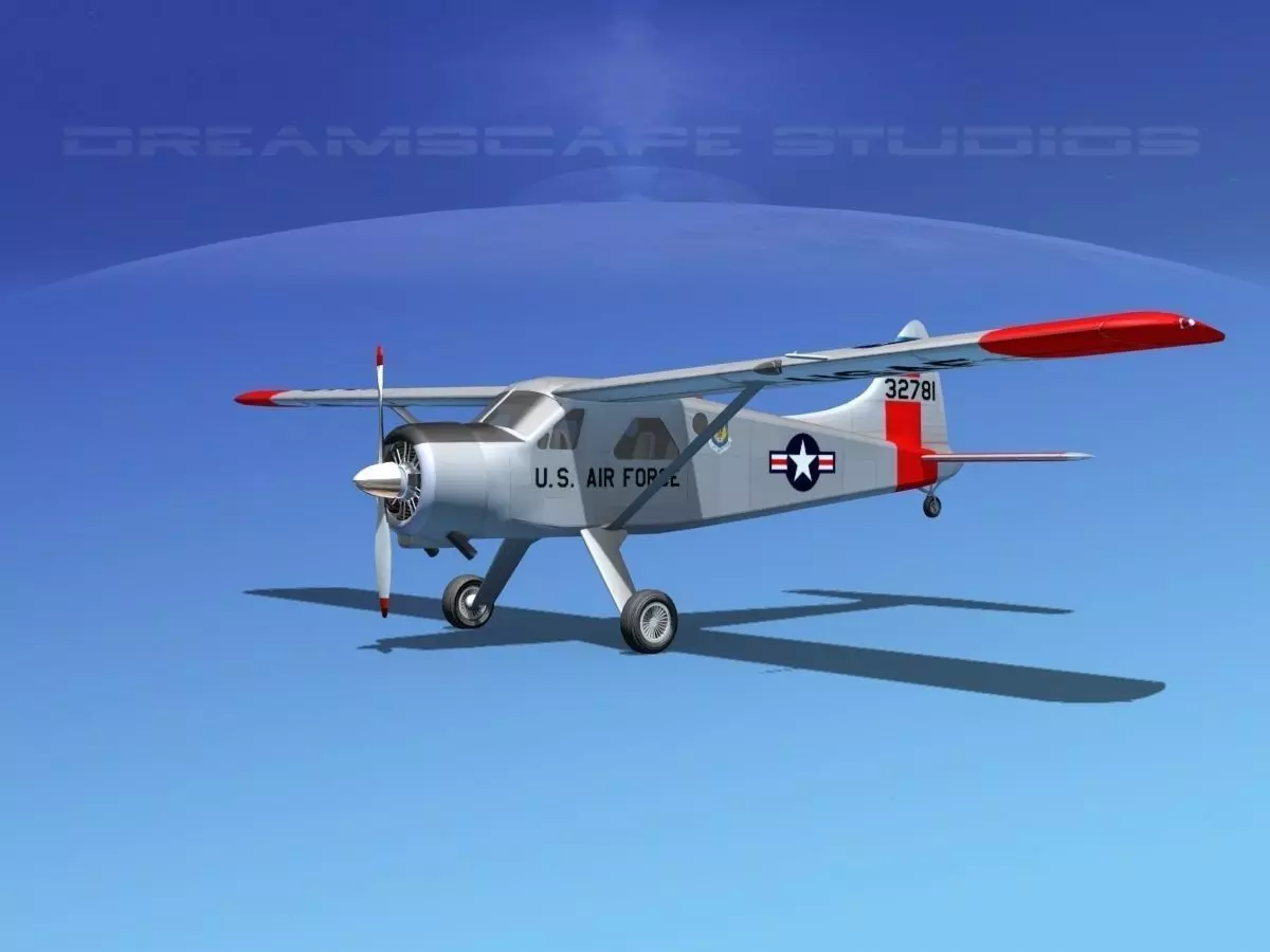 Dehaviland DH-2 Beaver USAF 1 3D model_0