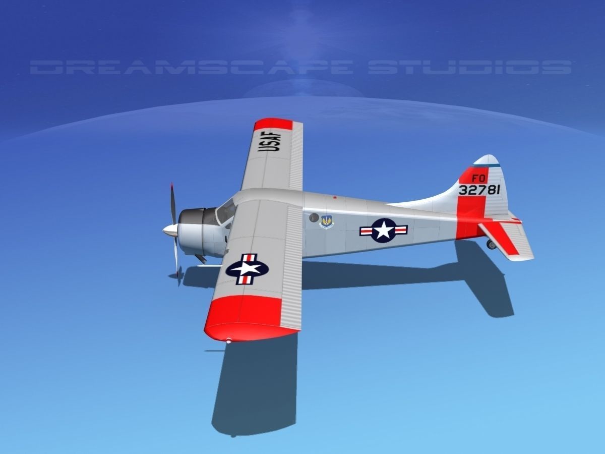 Dehaviland DH-2 Beaver USAF 1 3D model_9