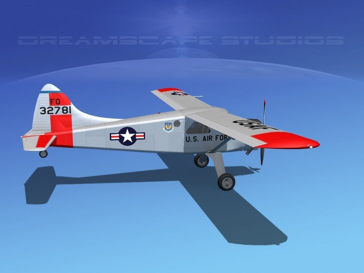Dehaviland DH-2 Beaver USAF 1 3D model_4
