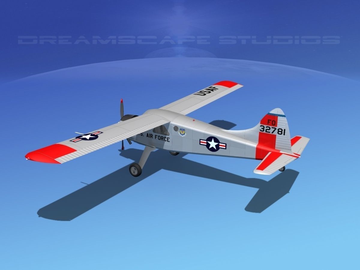 Dehaviland DH-2 Beaver USAF 1 3D model_8