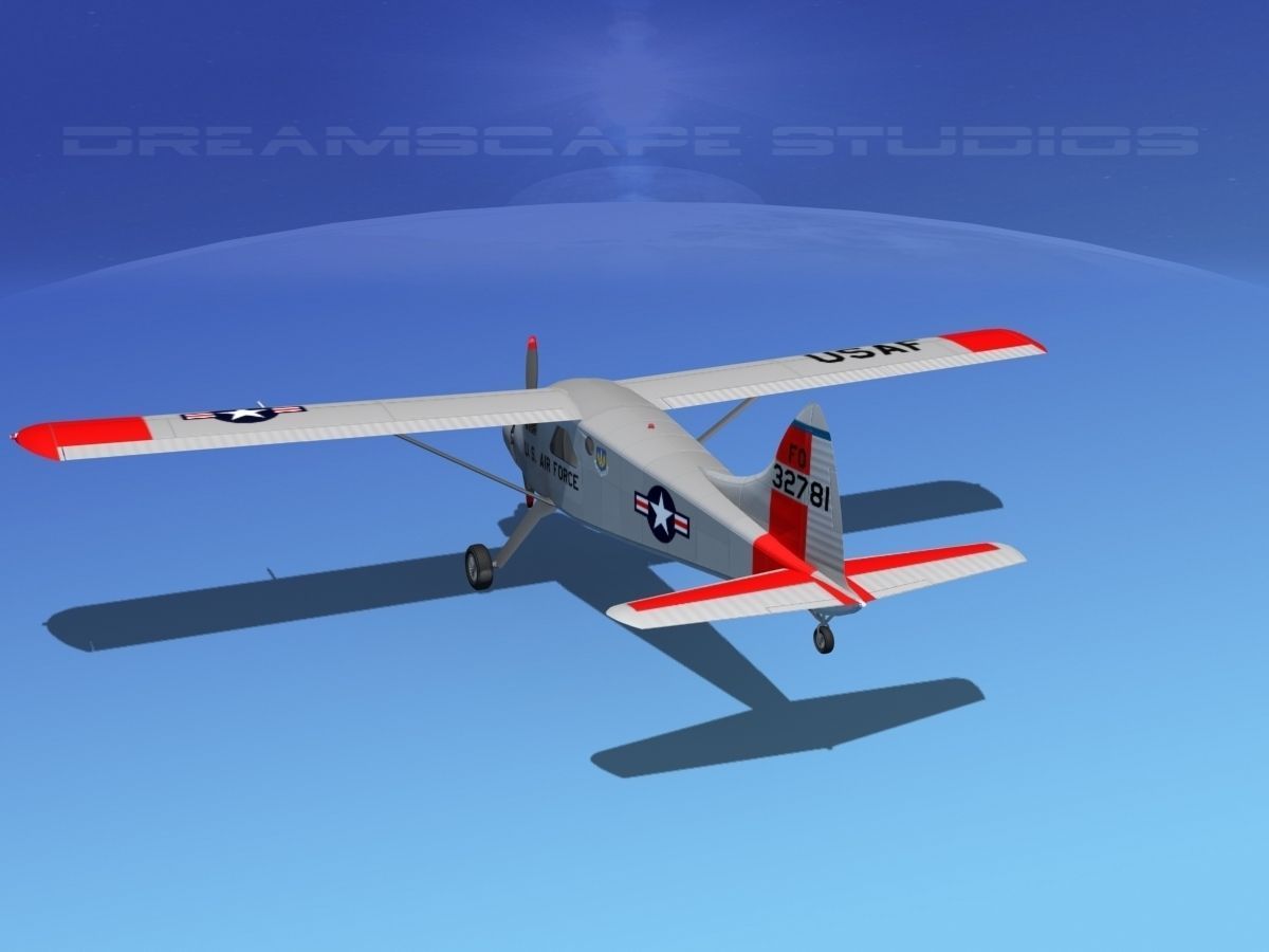 Dehaviland DH-2 Beaver USAF 1 3D model_7