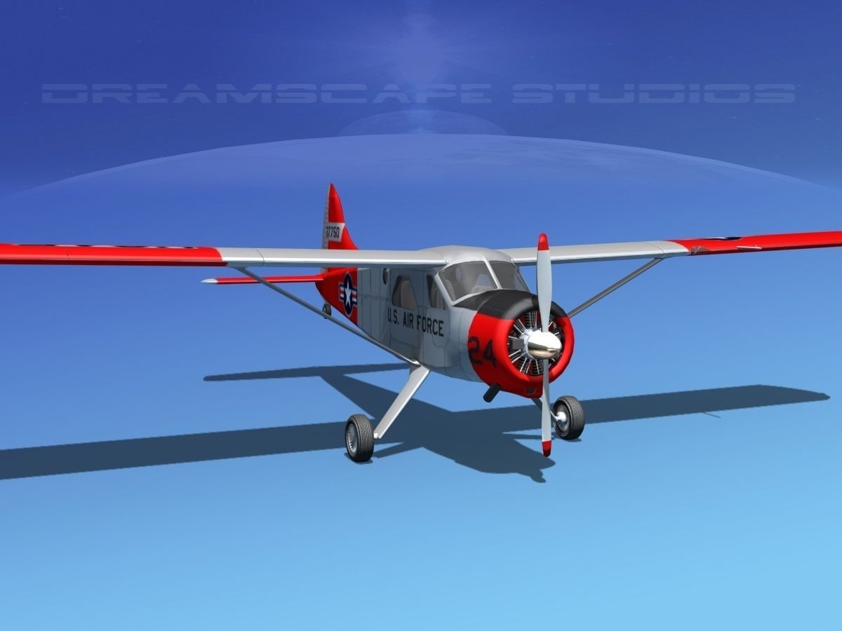 Dehaviland DH-2 Beaver USAF 2 3D model_2