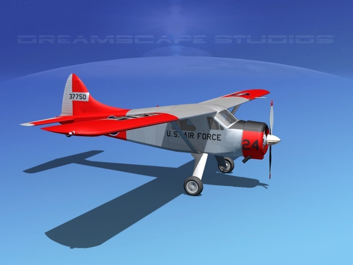 Dehaviland DH-2 Beaver USAF 2 3D model_3