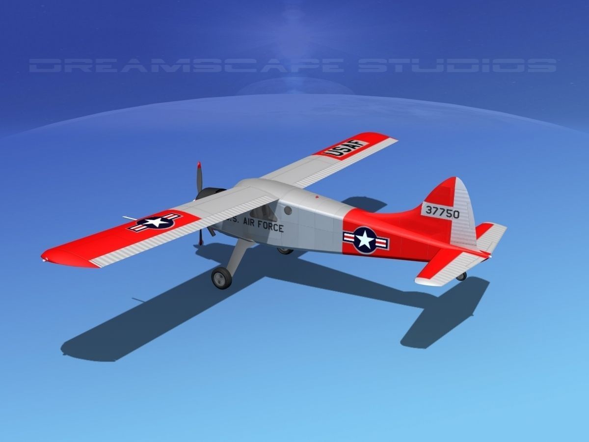 Dehaviland DH-2 Beaver USAF 2 3D model_8