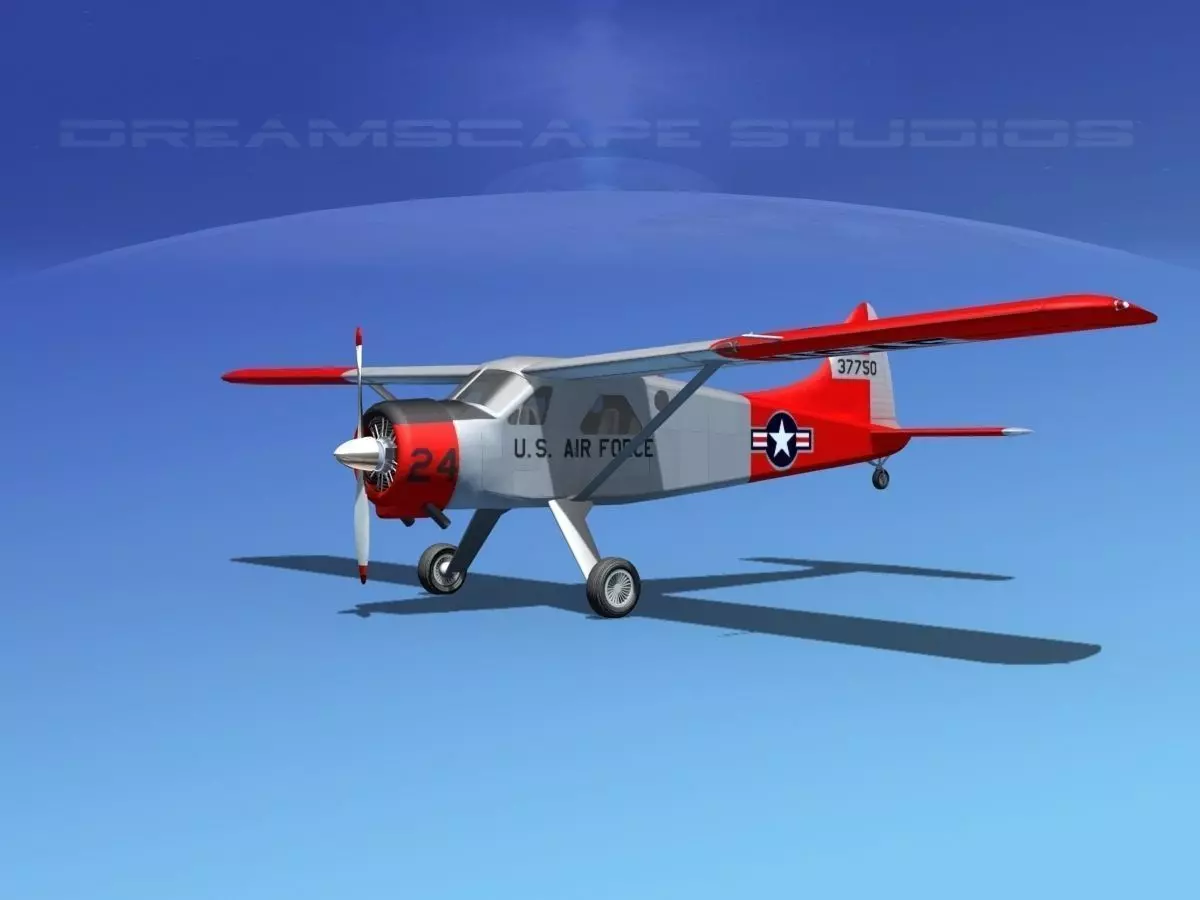 Dehaviland DH-2 Beaver USAF 2 3D model_0
