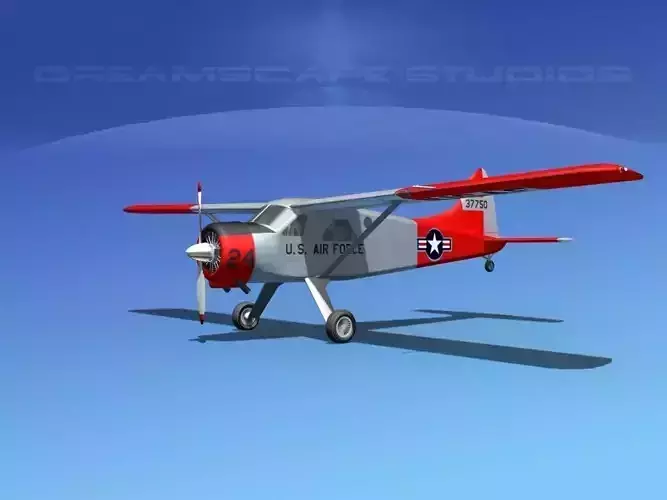 Dehaviland DH-2 Beaver USAF 2 3D model