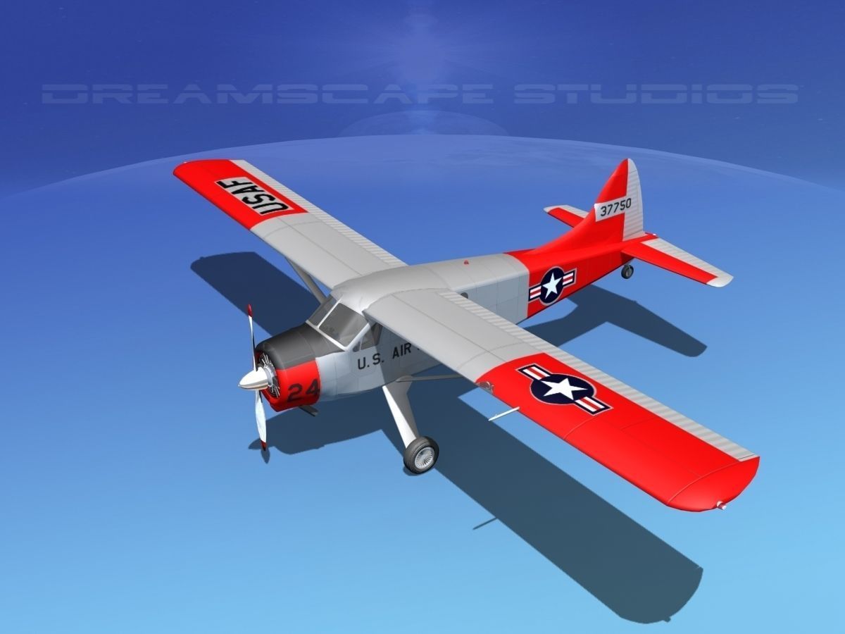 Dehaviland DH-2 Beaver USAF 2 3D model_10