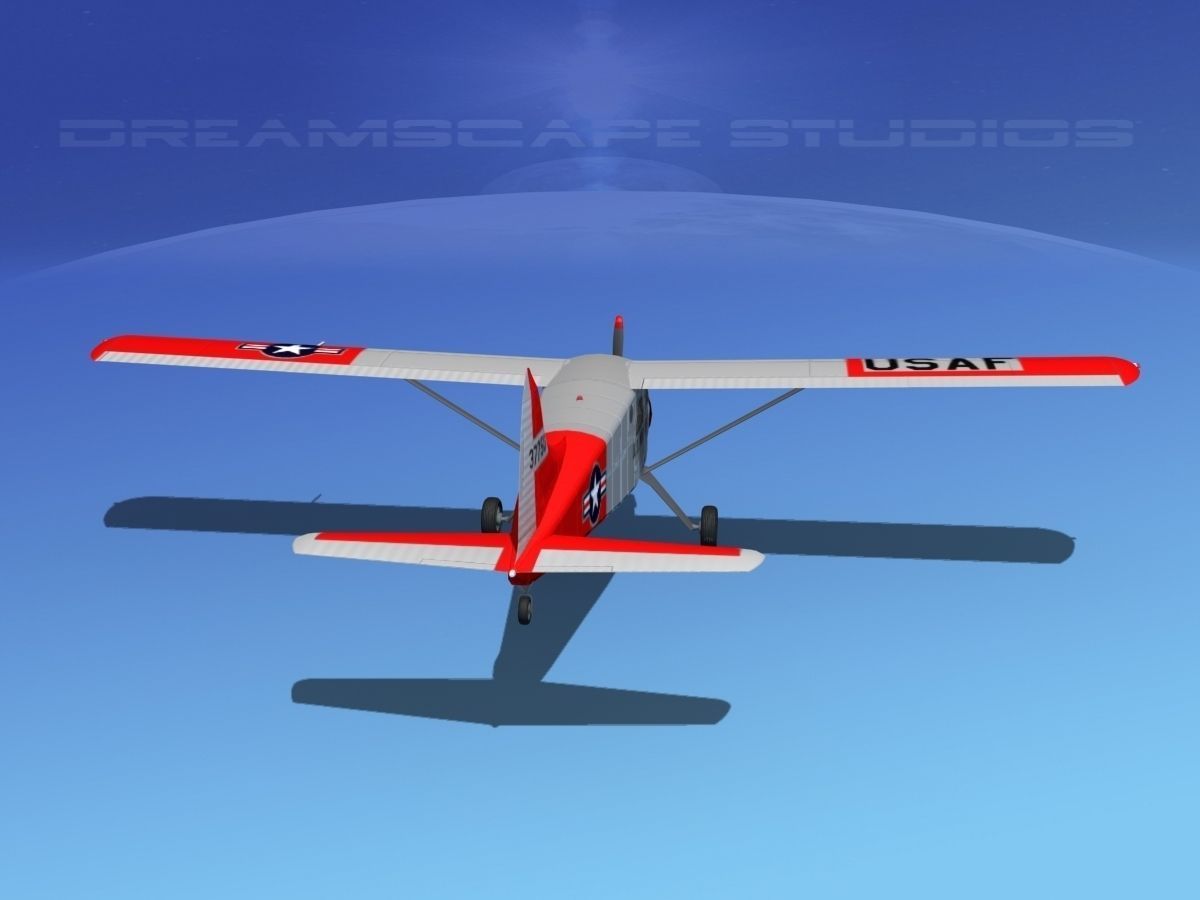 Dehaviland DH-2 Beaver USAF 2 3D model_6